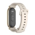 For Xiaomi Mi Band 8 Mijobs GT4 Silicone Breathable Watch Band(Grey Light Gold)
