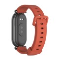 For Xiaomi Mi Band 8 Mijobs GT4 Silicone Breathable Watch Band(Orange Black)