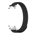 For Xiaomi Mi Band 8 Mijobs GT4 Nylon Breathable Watch Band(Black Silver)