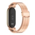 For Xiaomi Mi Band 8 Mijobs GT4 Metal Watch Band(Rose Gold)