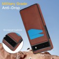 For Google Pixel 6a Litchi Leather Skin Card Slots Phone Case(Brown)