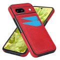 For Google Pixel 8a Litchi Leather Skin Card Slots Phone Case(Red)