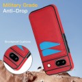 For Google Pixel 8a Litchi Leather Skin Card Slots Phone Case(Red)
