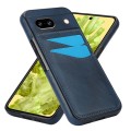 For Google Pixel 8a Litchi Leather Skin Card Slots Phone Case(Blue)