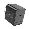 BOROFONE BAS13 Erudite PD 20W USB-C / Type-C Single Port Charger, US Plug(Black)