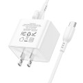 BOROFONE BAS13 Erudite PD 20W USB-C / Type-C Single Port Charger with 1m Type-C to Type-C Cable, US