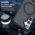 For Samsung Galaxy S23 5G MagSafe Holder Skin-feel PC Hybrid TPU Phone Case(Dark Blue)
