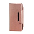 For iPhone 15 Pro Max Multifunctional 7-Card Wallet Leather Phone Case(Rose Gold)