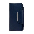 For iPhone 15 Plus Multifunctional 7-Card Wallet Leather Phone Case(Royal Blue)
