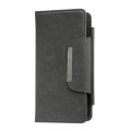 For iPhone 15 Multifunctional 7-Card Wallet Leather Phone Case(Grey)