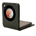 For ZTE nubia Flip / Libero Flip PU Leather PC Phone Case(Dark Green)