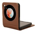 For ZTE nubia Flip / Libero Flip PU Leather PC Phone Case(Brown)