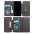 For Samsung Galaxy S22+ 5G Multifunctional 7-Card Wallet Leather Phone Case(Grey)