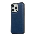For iPhone 15 Cowhide Texture Back Cover Phone Case(Royal Blue)