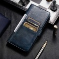 For Xiaomi Redmi 12C / 11A Global Simple 6-Card Wallet Leather Phone Case(Navy Blue)