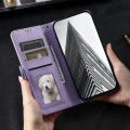 For Xiaomi Poco C65 Simple 6-Card Wallet Leather Phone Case(Purple)