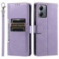 For Motorola Moto G14 Simple 6-Card Wallet Leather Phone Case(Purple)