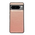 For Google Pixel 9 Pro Cowhide Texture Back Cover Phone Case(Rose Gold)