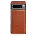 For Google Pixel 8a Cowhide Texture Back Cover Phone Case(Brown)