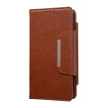 For Google Pixel 9 Pro Multifunctional 7-Card Wallet Leather Phone Case(Brown)