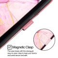 For OPPO Find X7 Ultra PT003 Marble Pattern Flip Leather Phone Case(Pink Purple Gold)