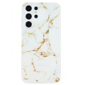 For Samsung Galaxy S24 Ultra 5G IMD Marble Pattern TPU Phone Case(White)