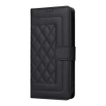 For OPPO Reno5 5G / Find X3 Lite Diamond Lattice Leather Flip Phone Case(Black)