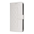 For Sony Xperia 5 III Diamond Lattice Leather Flip Phone Case(White)