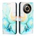For Realme Narzo 60 Pro Global PT003 Marble Pattern Flip Leather Phone Case(Green)