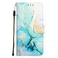 For Realme Narzo 60 Pro Global PT003 Marble Pattern Flip Leather Phone Case(Green)