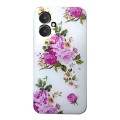 For Xiaomi Redmi 13C 4G Colored Drawing Pattern TPU Phone Case(Rose Flower)