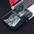For iPad Pro 11 2022 / Air 10.9 2022 Crystal Texture Painted Leather Smart Tablet Case(Cat Reflectio