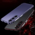 For Samsung Galaxy S24 5G Aurora Series Lens Protector + Metal Frame Phone Case(Silver)