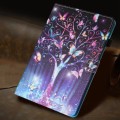 For iPad 10th Gen 10.9 2022 Painted Litchi Leather Sewing Smart Tablet Case(Meteor Butterfly)