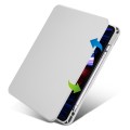 For iPad Pro 13 2024 Acrylic 360 Degree Rotation Holder Leather Tablet Case(Fog Grey)
