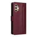 For Samsung Galaxy A13 5G / 4G Diamond Lattice Leather Flip Phone Case(Wine Red)