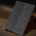 For Lenovo Tab M10 Plus 3rd Gen Building Blocks Embossed Leather Smart Tablet Case(Black)