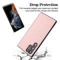 For Samsung Galaxy S22 Ultra 5G R20 Leather Pattern Phone Single Case(Pink)