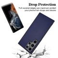 For Samsung Galaxy S23 Ultra 5G R20 Leather Pattern Phone Single Case(Blue)