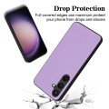 For Samsung Galaxy S24 5G R20 Leather Pattern Phone Single Case(Purple)