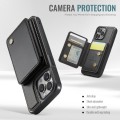For iPhone 13 JEEHOOD J05 Business Magnetic Style RFID Leather Phone Case(Black)