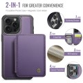For iPhone 12 Pro Max JEEHOOD J05 Business Magnetic Style RFID Leather Phone Case(Purple)