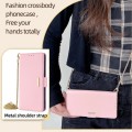 For Nokia G42 4G Crossbody Chain Leather Phone Case(Pink)