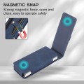 For Samsung Galaxy Z Fold2 5G PC Foldable Shockproof Leather Phone Case with Stylus(Blue)
