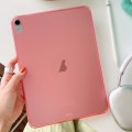 For iPad Air 13 2024 / Pro 12.9 2022  Skin-feeling Crystal Clear Acrylic Tablet Case(Pink)