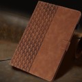 For Samsung Galaxy Tab A 10.1 2019 Building Blocks Embossed Leather Tablet Case(Brown)