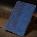 For Samsung Galaxy Tab A 10.5 T590 Building Blocks Embossed Leather Smart Tablet Case(Blue)