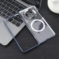 For Huawei Mate X5 6D Plated Carbon Fiber Clear Magsafe PC Phone Case(Dream Blue)