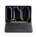 For iPad Pro 11 2024 A13B Lambskin Texture Bluetooth Touch Keyboard Leather Tablet Case with Pen Sl