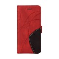 For OnePlus Nord CE4 Dual-color Splicing Flip Leather Phone Case(Red)